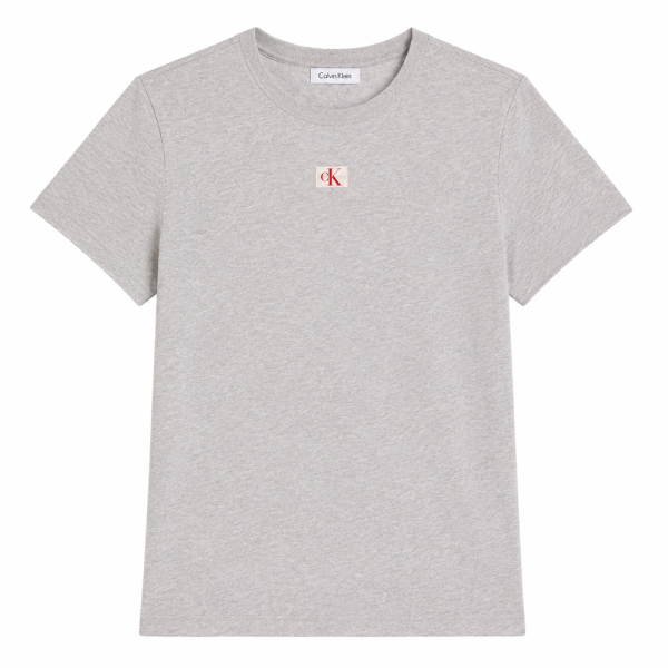 Calvin Klein T-shirts hauts et polos Gris - T-shirt en coton doux avec logo - XS - Ref 36 €